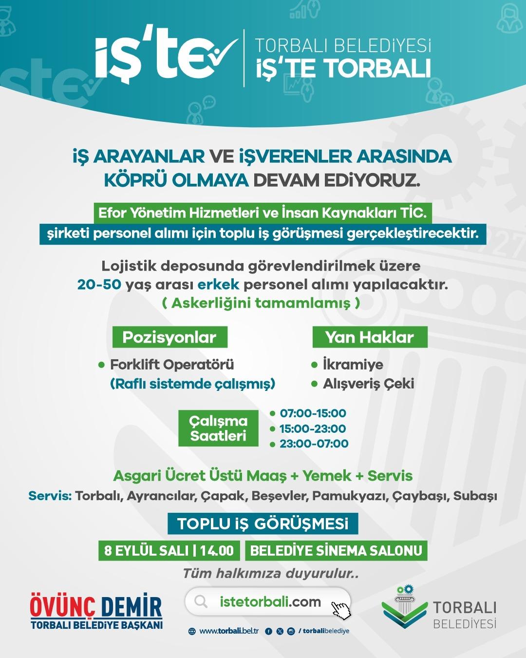 Toplu iş görüşmesi ilanı