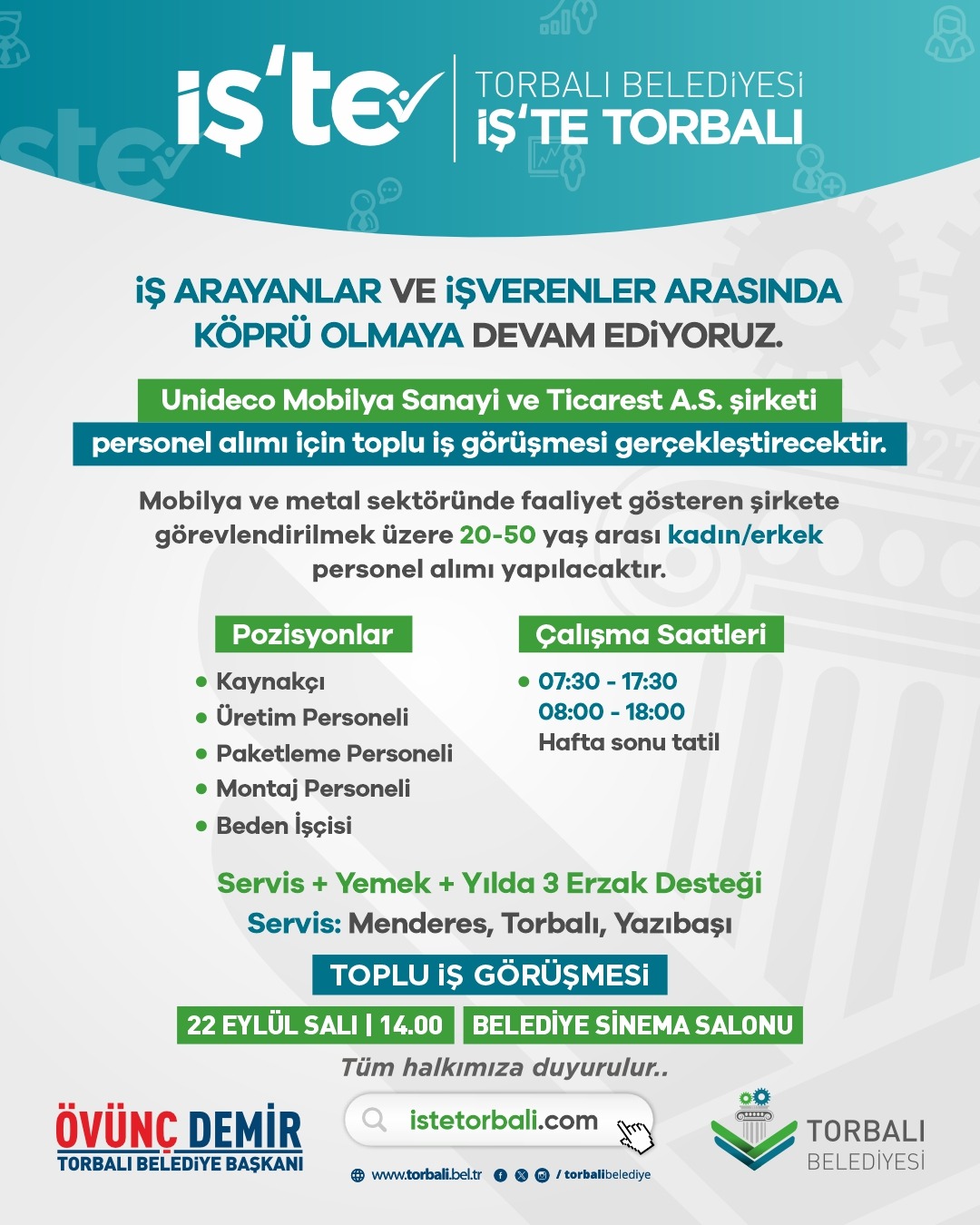 Toplu iş görüşmesi ilanı