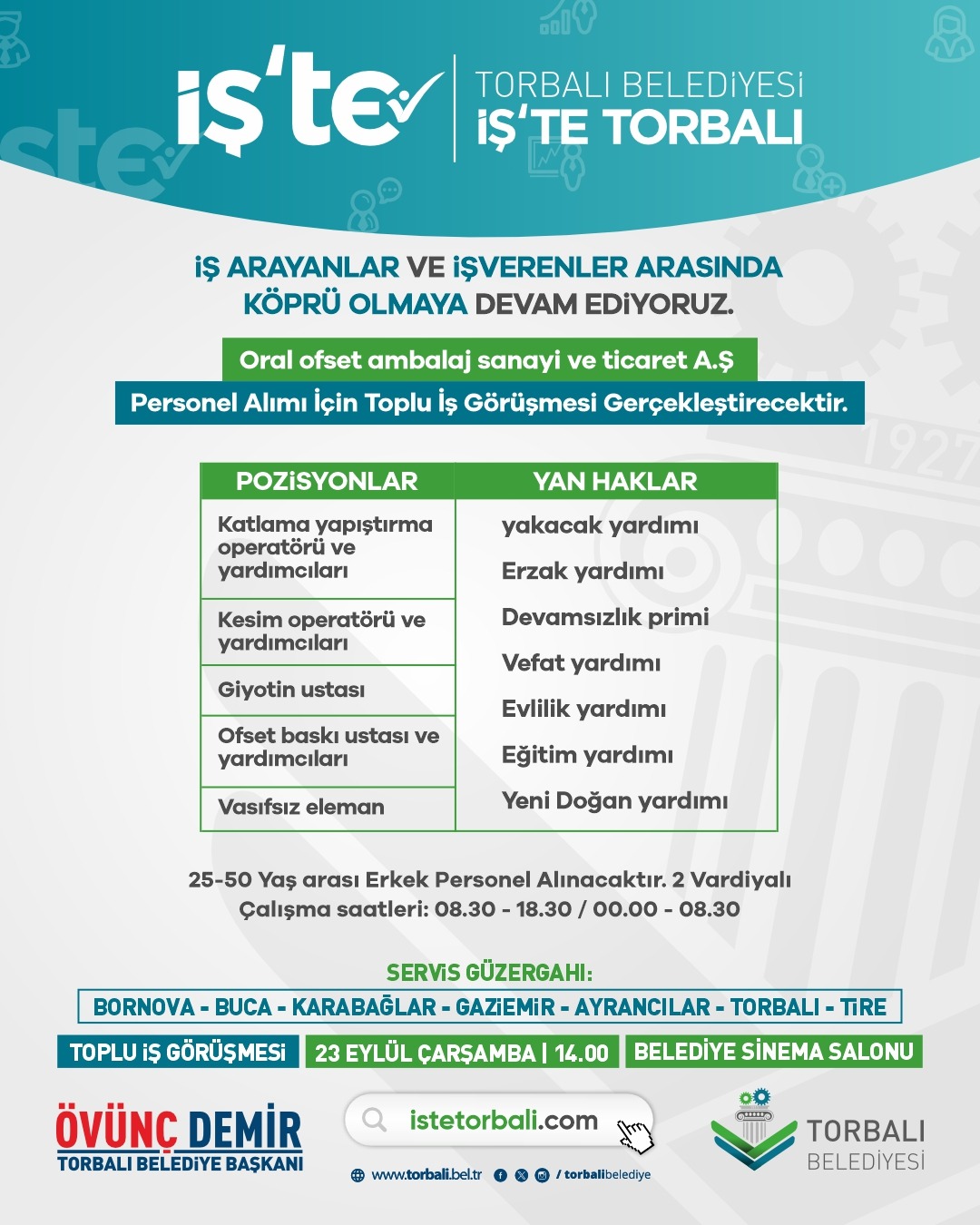 Toplu iş görüşmesi ilanı
