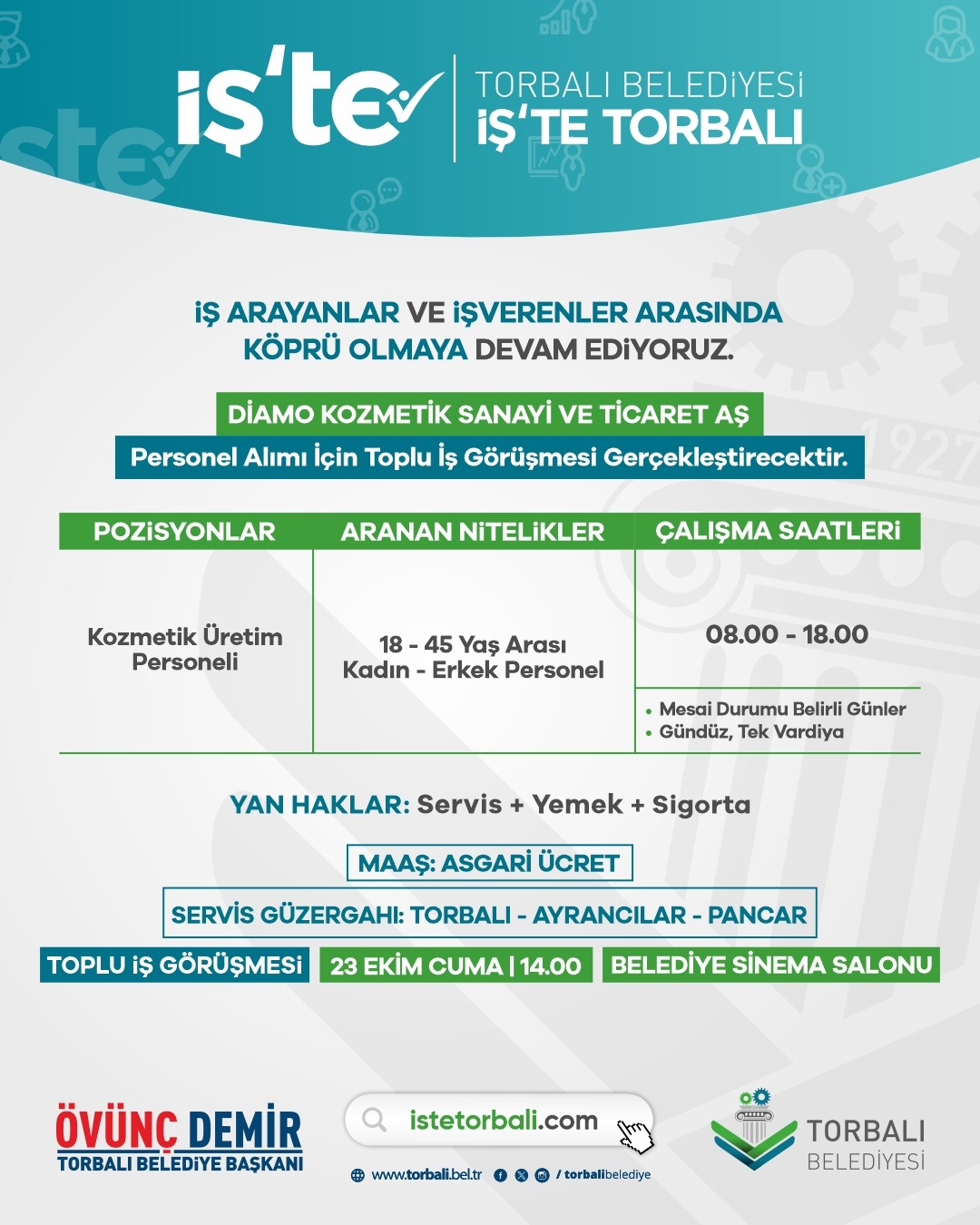 Toplu iş görüşmesi ilanı