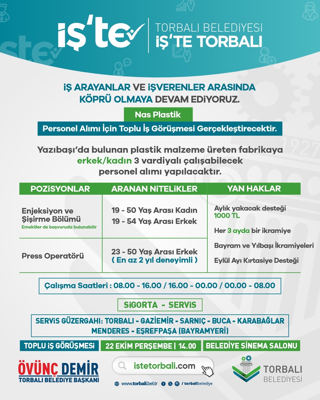 Toplu iş görüşmesi ilanı